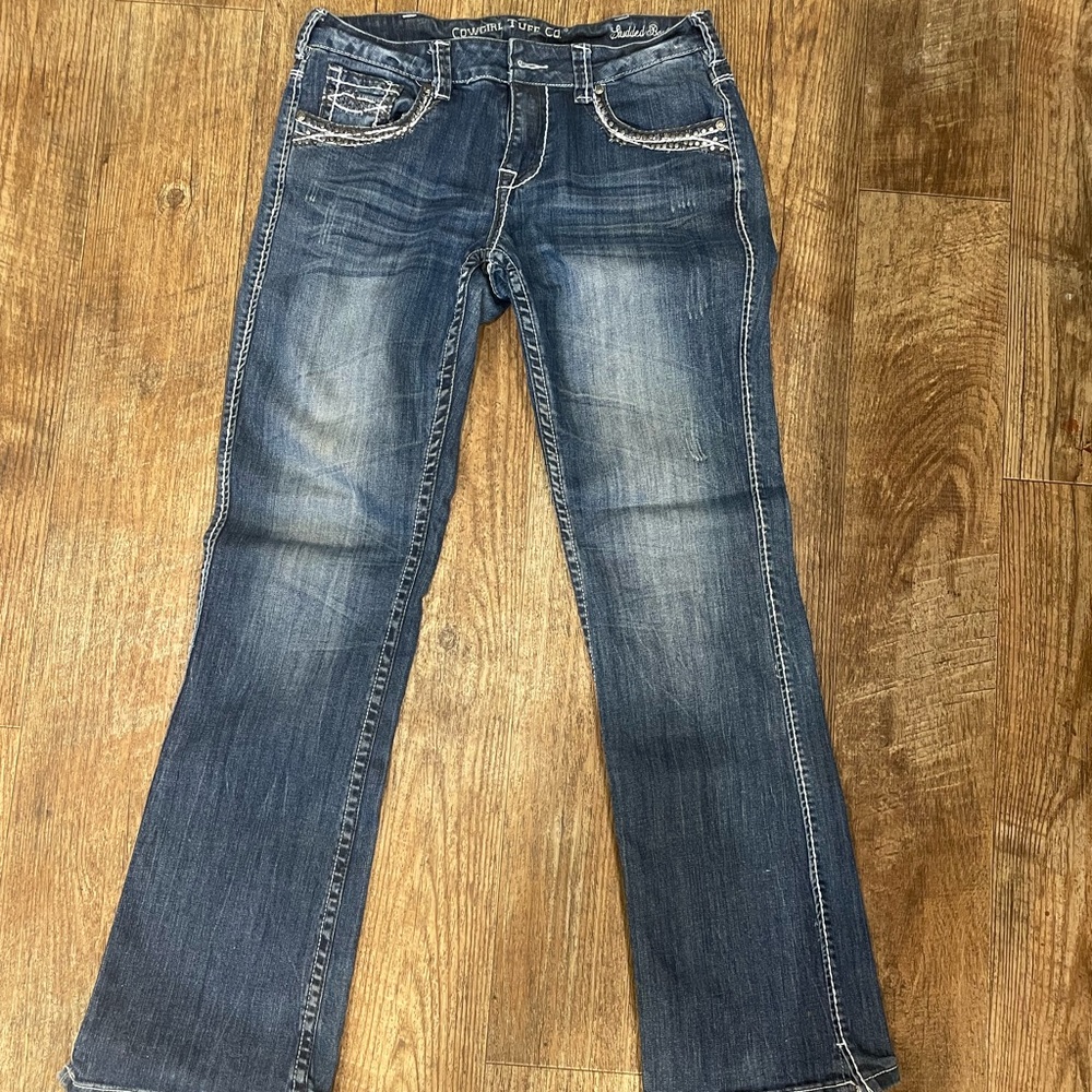 Cowgirl tuff jeans. Boot cut. Size 30